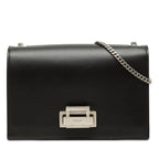 Saint Laurent Crossbody Chain Shoulder Bag Black Leather