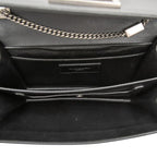 Saint Laurent Crossbody Chain Shoulder Bag Black Leather