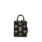 Louis Vuitton Monogram Empreinte Petite Sac Plat 2-Way Shoulder Bag Noir Black
