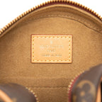 Louis Vuitton Monogram Boite Chapeau Small PM Shoulder Bag Brown Leather