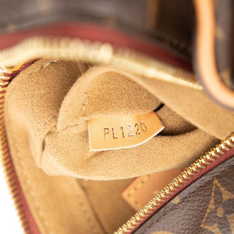 Louis Vuitton Monogram Boite Chapeau Small PM Shoulder Bag Brown Leather