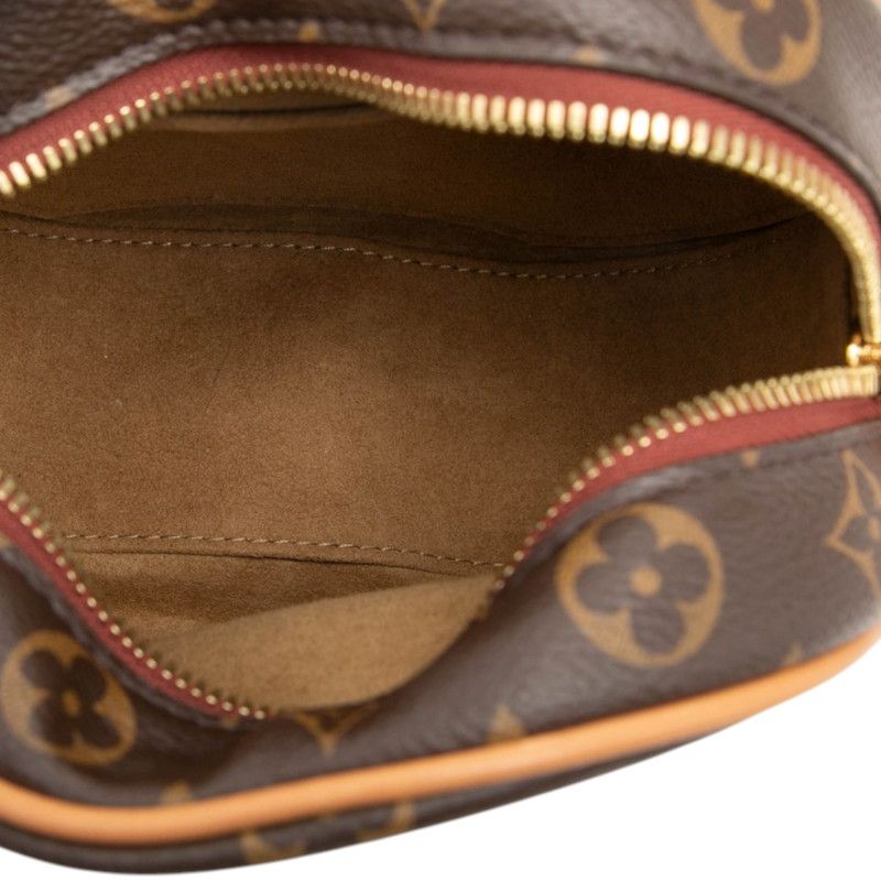Louis Vuitton Monogram Boite Chapeau Small PM Shoulder Bag Brown Leather