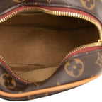 Louis Vuitton Monogram Boite Chapeau Small PM Shoulder Bag Brown Leather