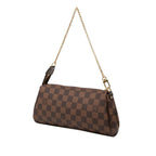 Louis Vuitton Damier Chain 2-Way Shoulder Bag Brown Leather