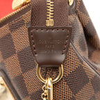 Louis Vuitton Damier Chain 2-Way Shoulder Bag Brown Leather