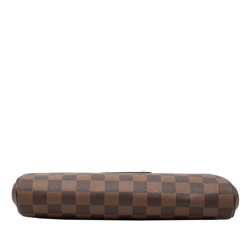 Louis Vuitton Damier Chain 2-Way Shoulder Bag Brown Leather