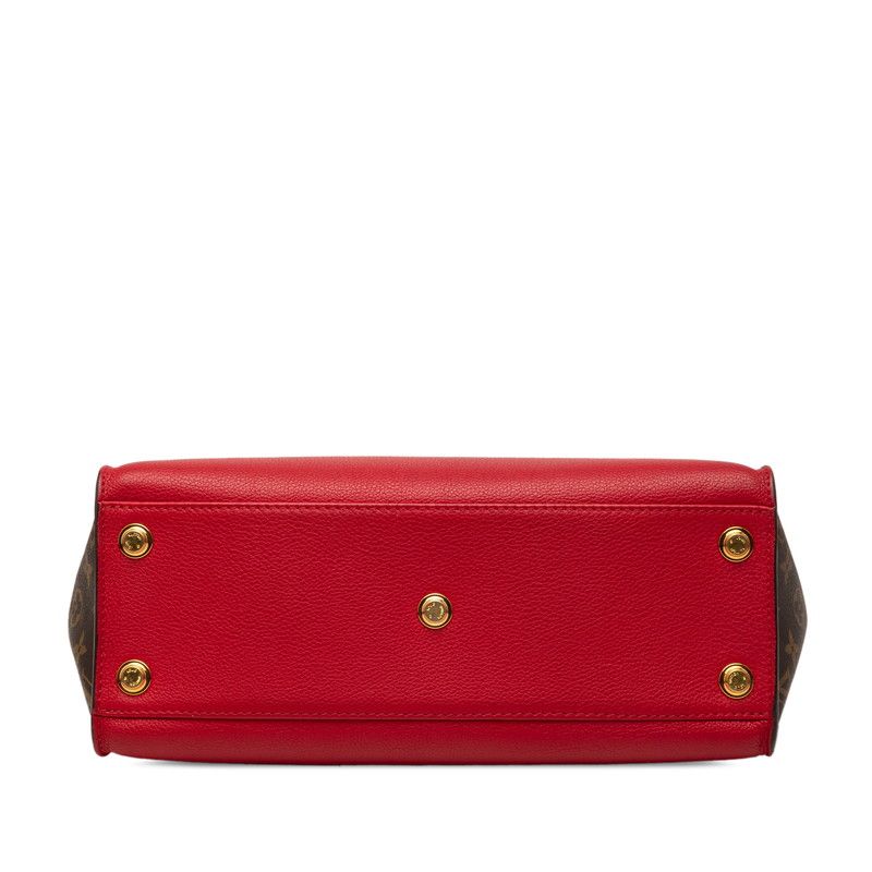 Louis Vuitton Monogram on My Side MM 2-Way Shoulder Bag Rouge Rabbit Brown