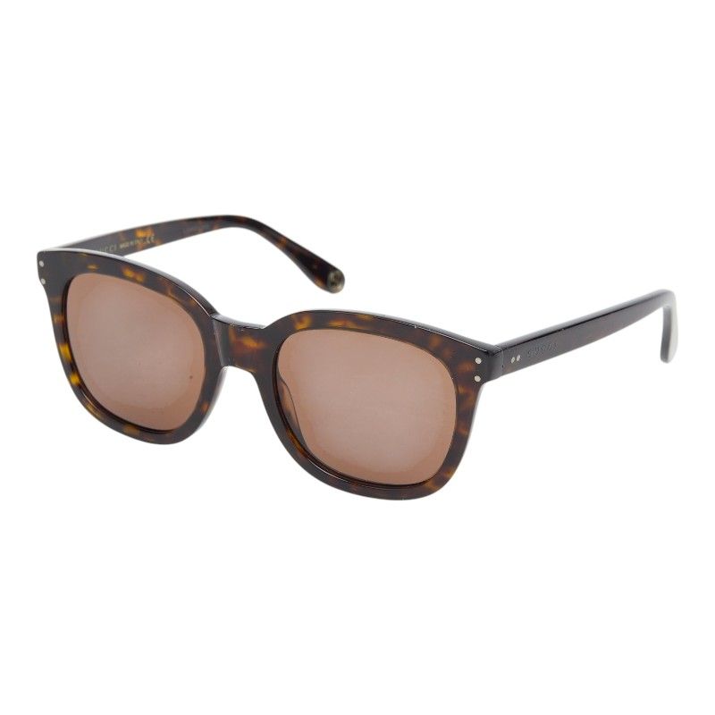 Gucci Interlocking Wellington Sunglasses Brown Acetate Eyewear