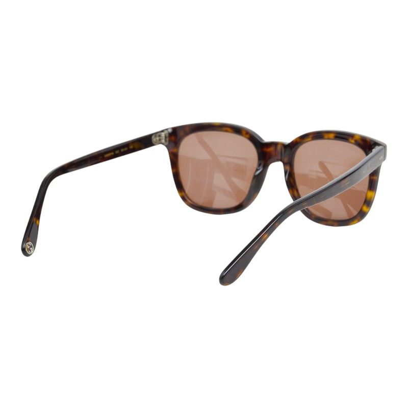 Gucci Interlocking Wellington Sunglasses Brown Acetate Eyewear