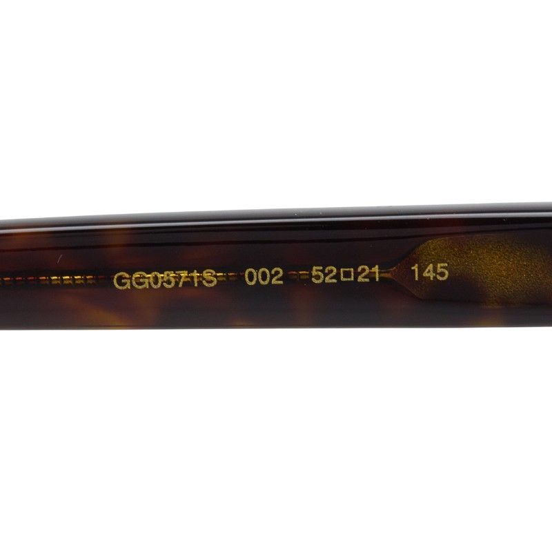 Gucci Interlocking Wellington Sunglasses Brown Acetate Eyewear