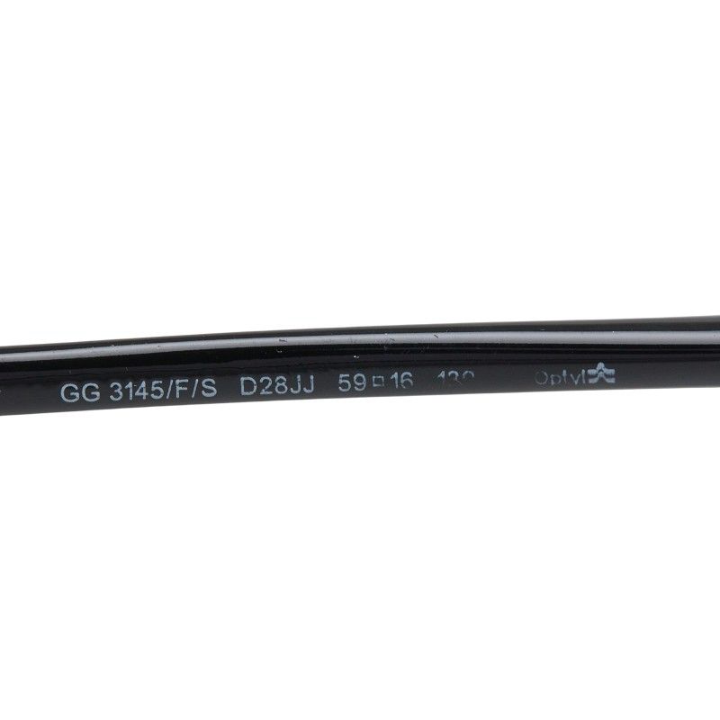 Gucci Bamboo Sunglasses S Black Acetate Eyewear
