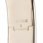 Hermes Clic Clac PM Bracelet Silver White Metal Enamel