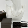 Gucci Plate Chain Necklace Silver Vintage