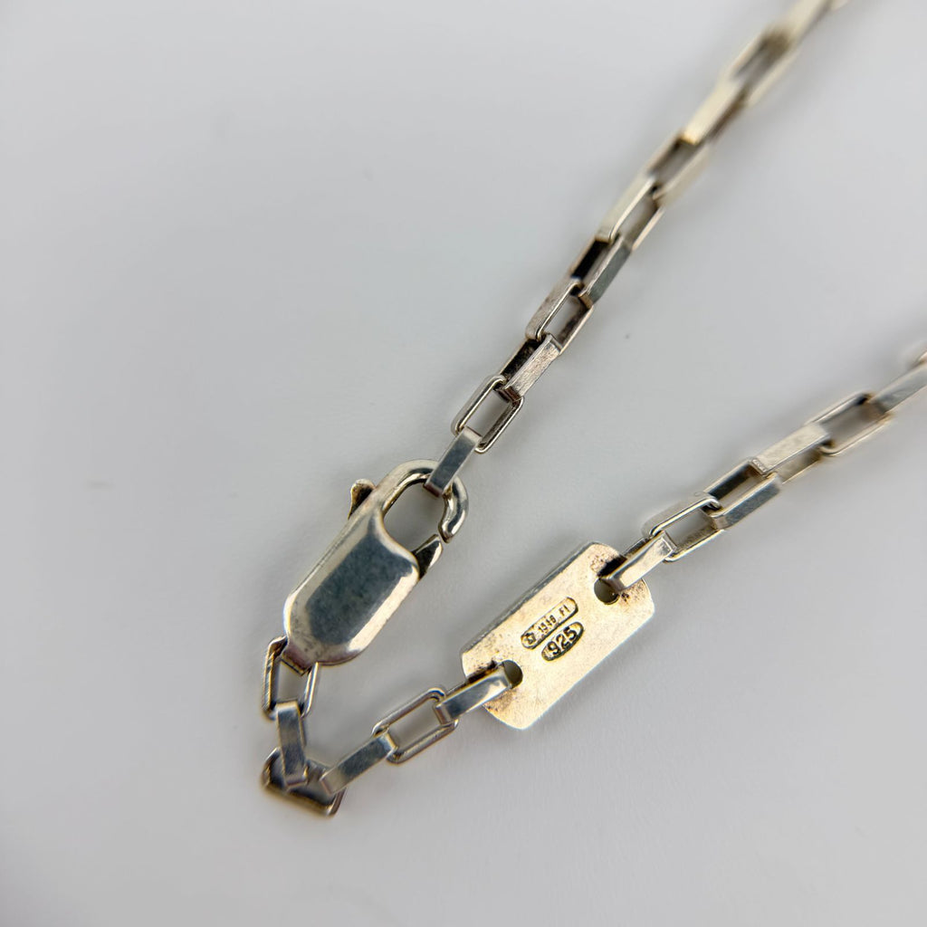 Gucci Plate Chain Necklace Silver Vintage — view 5