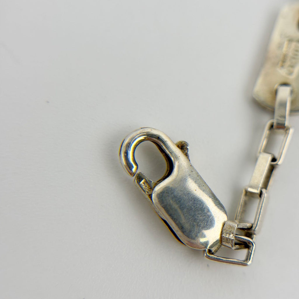 Gucci Plate Chain Necklace Silver Vintage — view 6