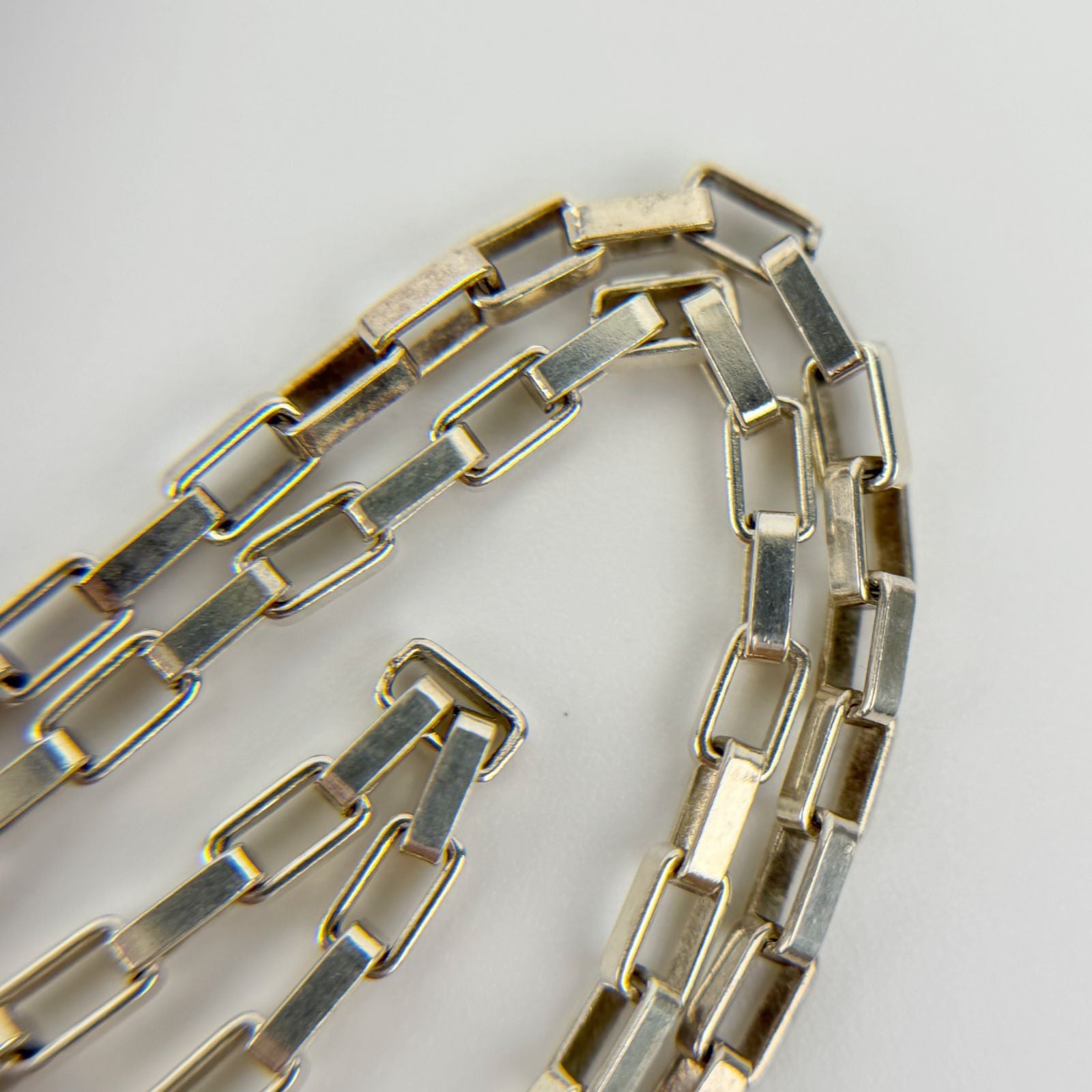 Gucci Plate Chain Necklace Silver Vintage — view 7