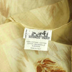 Hermes Lions Dans la Savane Shawl Lion Pattern Beige Brown Scarf — view 6