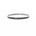 Hermes Uni Enamel Bracelet Bangle Black