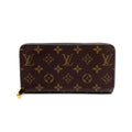 Louis Vuitton Zippy Wallet Monogram Fuchsia Leather Pink Purple Brown Round Gold