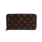 Louis Vuitton Zippy Wallet Monogram Fuchsia Leather Pink Purple Brown Round Gold