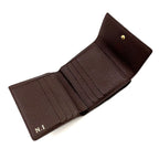Louis Vuitton Portefeuille Elise Damier Ebene Leather with Initials Brown Hook — view 3