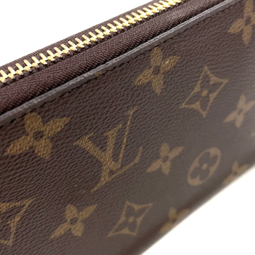 Louis Vuitton Zippy Wallet Monogram Fuchsia Leather Pink Purple Brown Round Gold — view 8