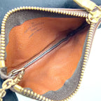 Louis Vuitton Pochette Cles Monogram Leather Brown Coin Case Gold — view 3