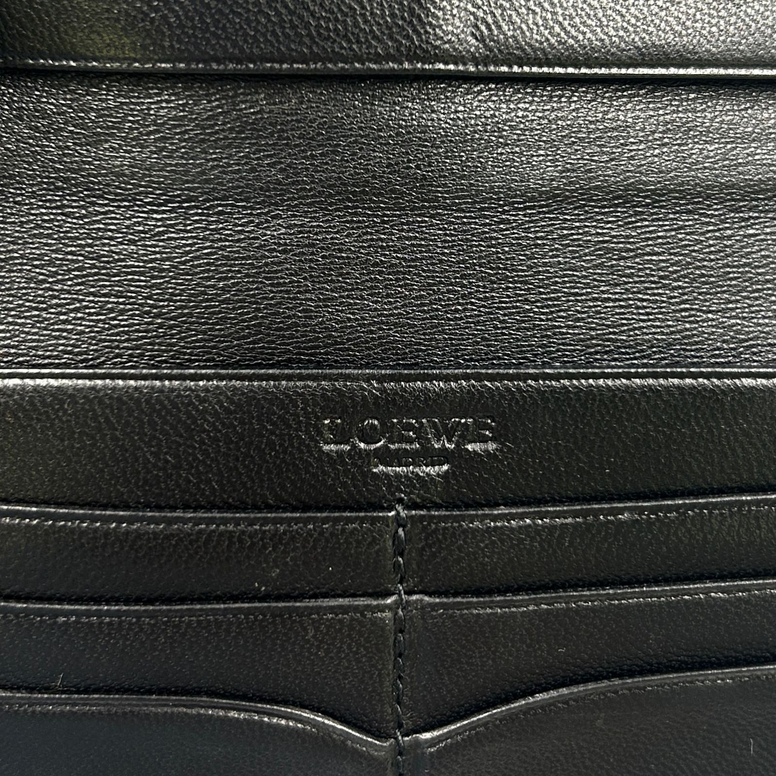 Loewe Anagram Bifold Leather Black Wallet — view 4