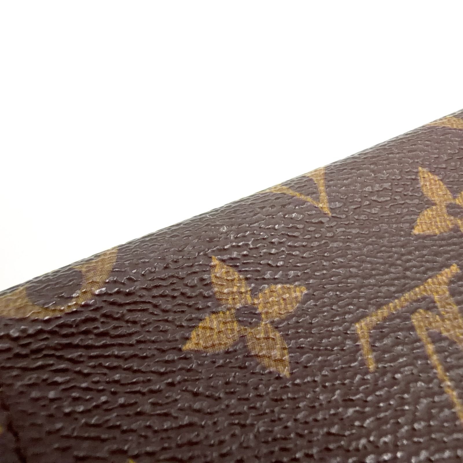 Louis Vuitton Envelope Carte de Visite Monogram Leather Brown Card Case — view 5