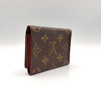 Louis Vuitton Envelope Carte de Visite Monogram Leather Brown Card Case — view 2
