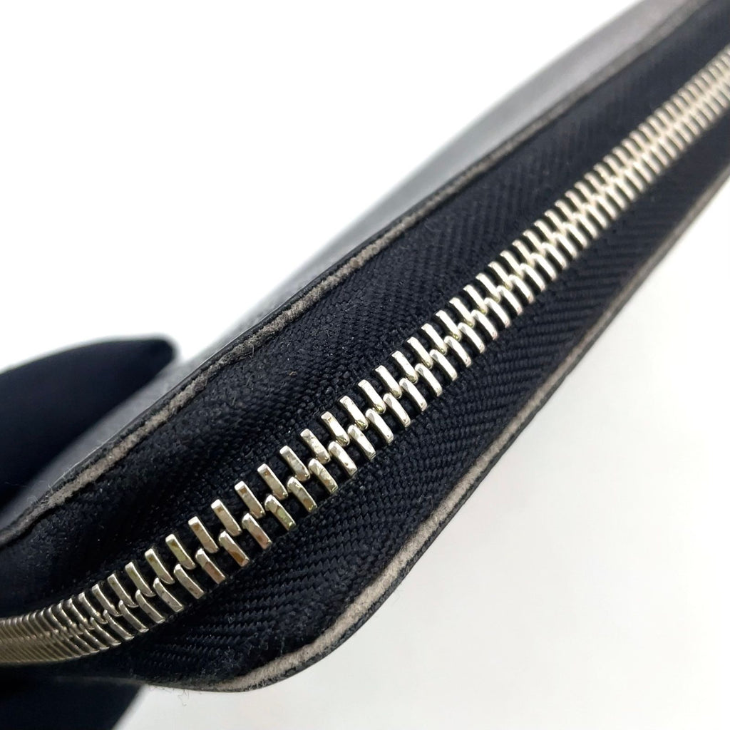 Louis Vuitton Zippy Organizer Damier Graphite Leather Black Zip Around Wallet — view 7