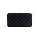 Louis Vuitton Zippy Organizer Damier Graphite Leather Black Zip Around Wallet