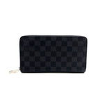 Louis Vuitton Zippy Organizer Damier Graphite Leather Black Zip Around Wallet