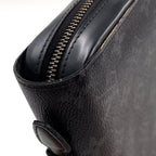 Louis Vuitton Zippy XL Monogram Eclipse Leather Black Round Wallet Gold — view 9