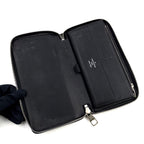 Louis Vuitton Zippy Organizer Damier Graphite Leather Black Zip Around Wallet — view 3