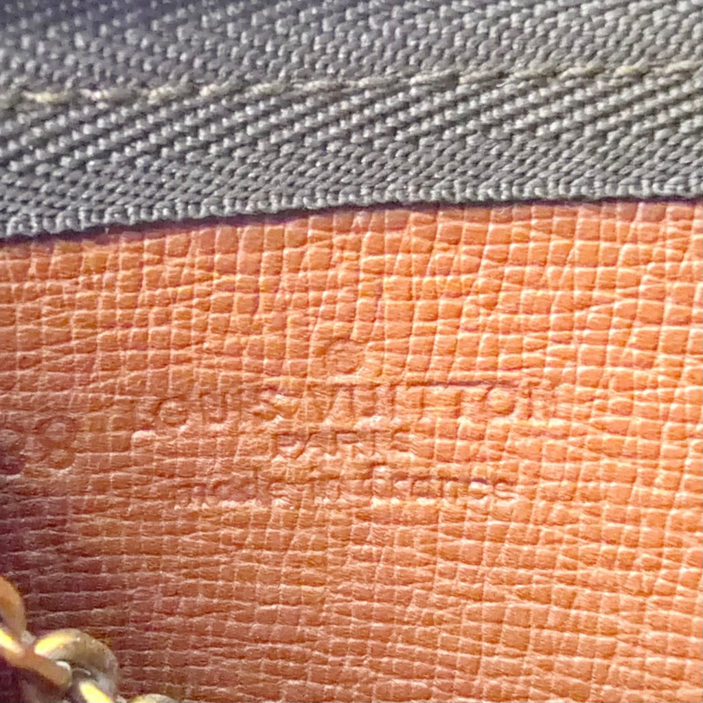 Louis Vuitton Pochette Cles Monogram Leather Brown Coin Case Gold — view 4