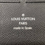 Louis Vuitton Zippy Organizer Damier Graphite Leather Black Zip Around Wallet — view 4