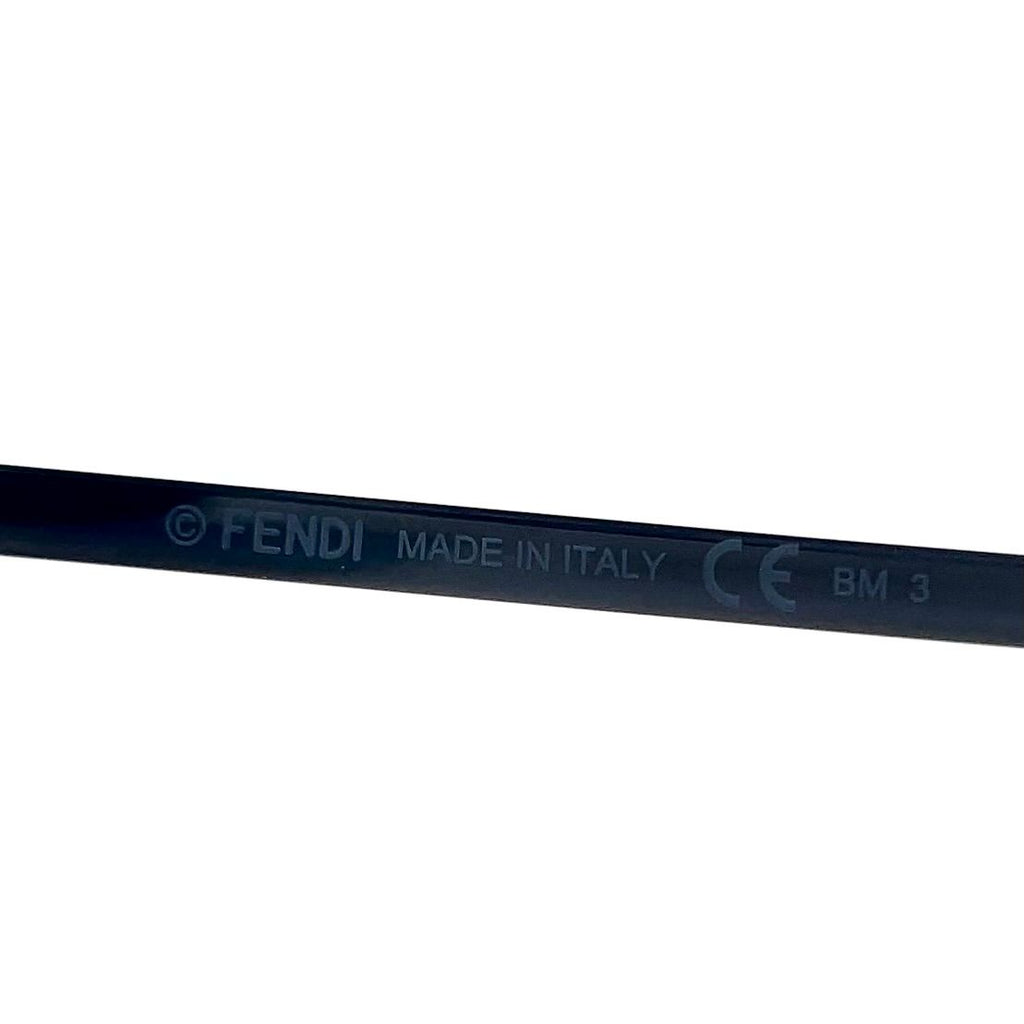 Fendi FF Logo Fabulous Acetate Metal Dark Gray Black Sunglasses Silver FF — view 4