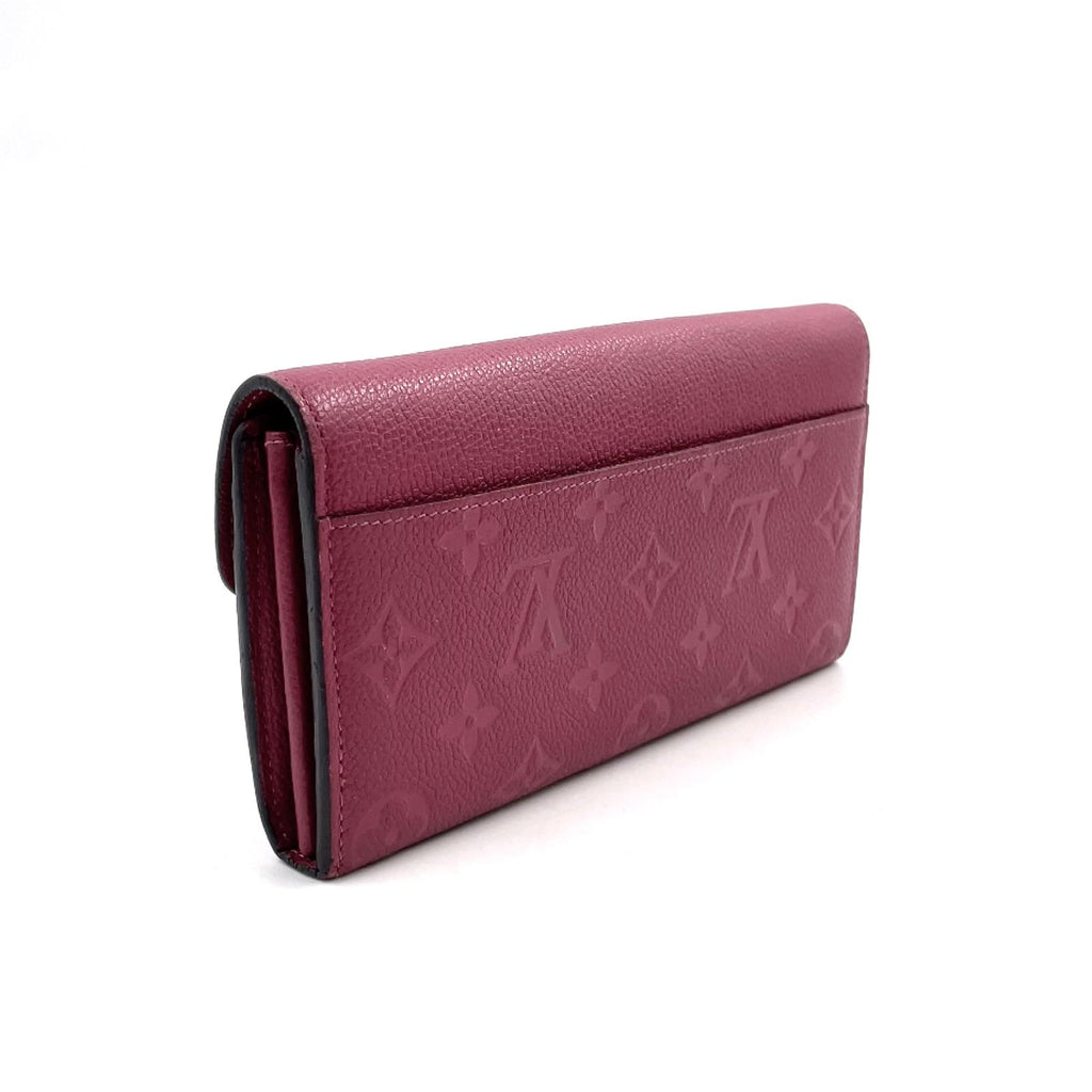 Louis Vuitton Portefeuille Sarah Monogram Empreinte Leather Pink Wallet Gold — view 2