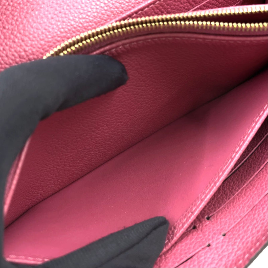 Louis Vuitton Portefeuille Sarah Monogram Empreinte Leather Pink Wallet Gold — view 7