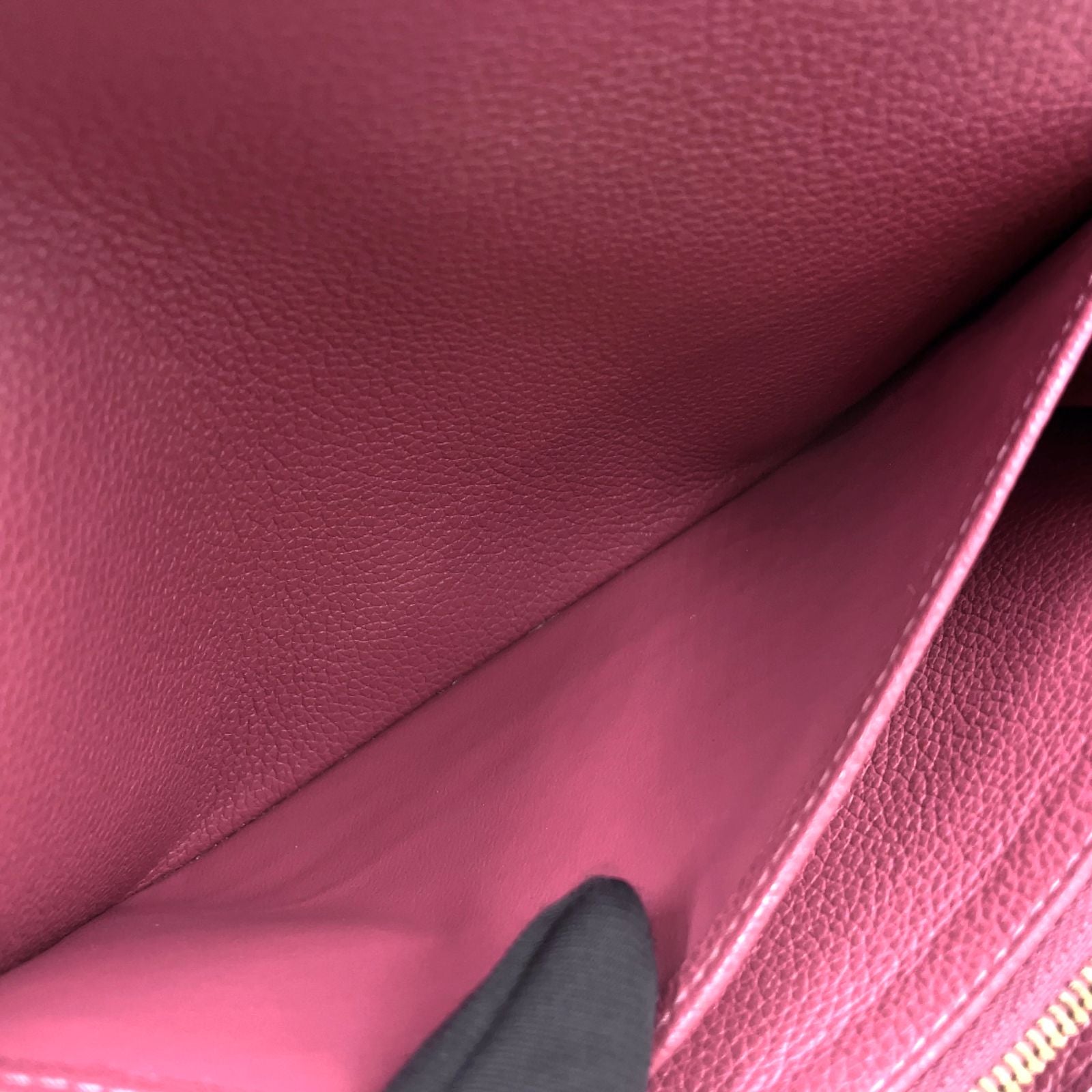 Louis Vuitton Portefeuille Sarah Monogram Empreinte Leather Pink Wallet Gold — view 8