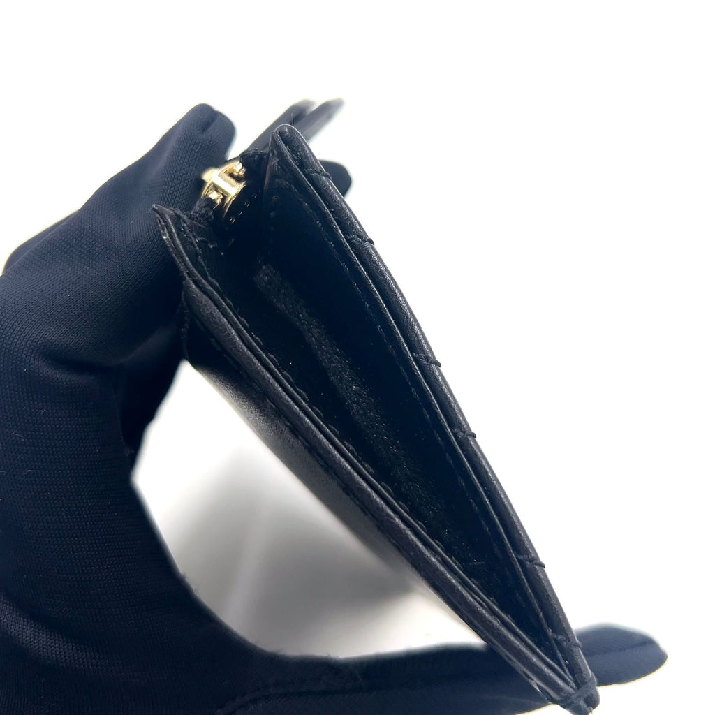 Gucci GG Marmont Leather Black Coin Case Gold with — view 9