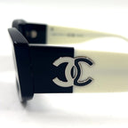 Chanel Rectangle Eyewear Black — view 7