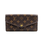 Louis Vuitton Portefeuille Sarah Monogram Leather with Initials Brown Bifold