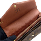 Louis Vuitton Portefeuille Sarah Monogram Leather with Initials Brown Bifold — view 9