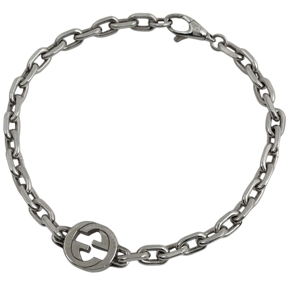 Gucci Interlocking Bracelet 925 Sterling Silver