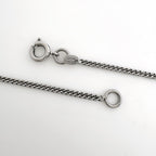 Chanel CC Logo Necklace Heart Silver Plated — view 3