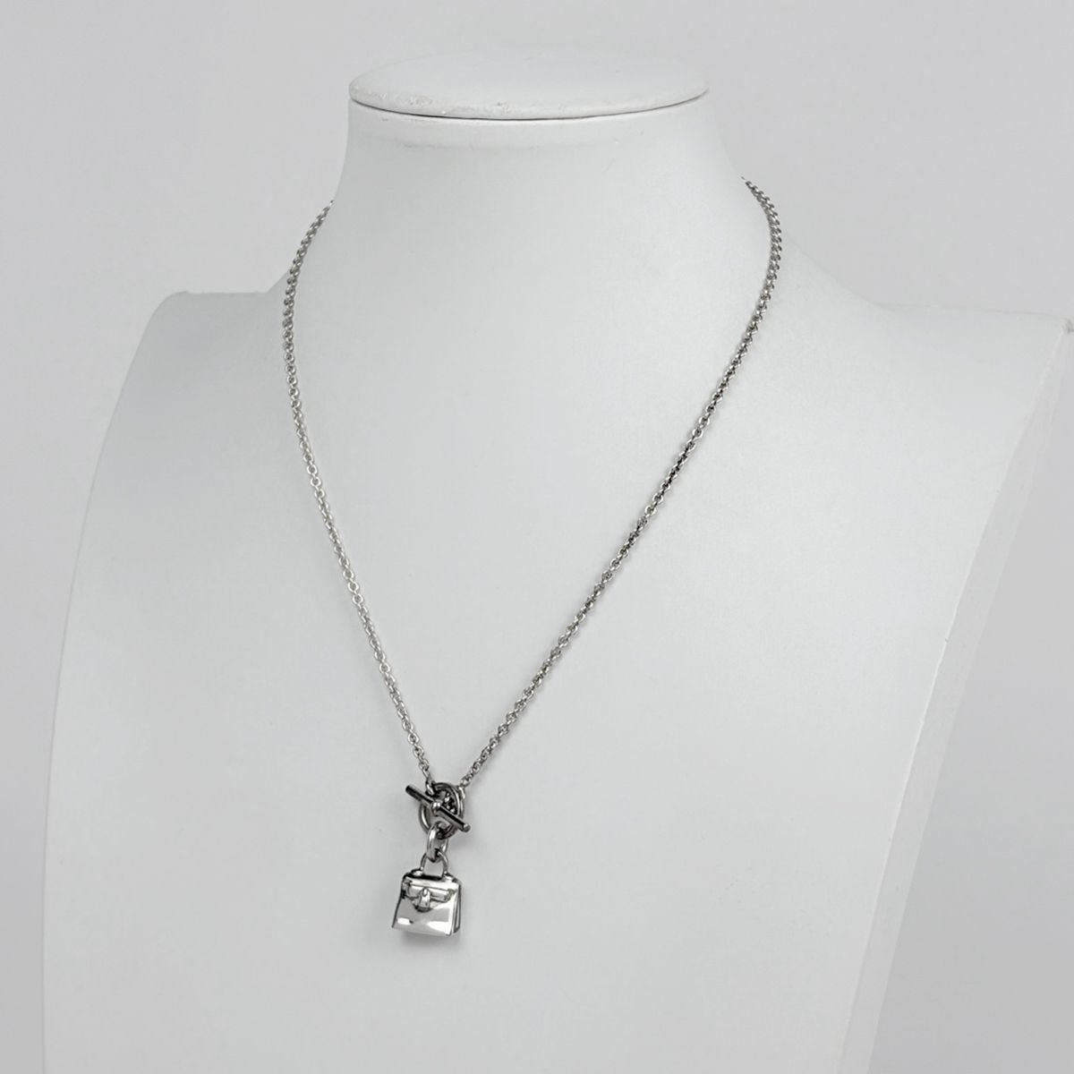 Hermes Amulet Kelly Necklace 925 Sterling Silver — view 5