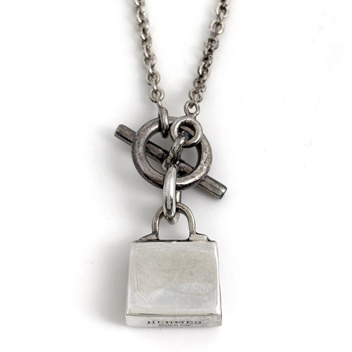 Hermes Amulet Kelly Necklace 925 Sterling Silver — view 2