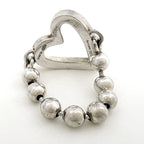 Gucci Heart Ball Chain Ring 925 Sterling Silver — view 3